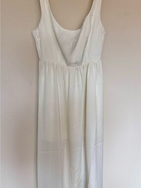 we wore what ruched front scoop maxi dress Ruched Front Scoop Maxi Dress